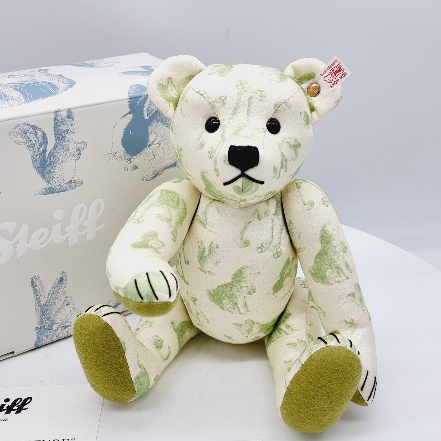 Steiff 037245 Teddybär Signature grün 30 cm limitiert 2008 Pop-Art Zertifikat