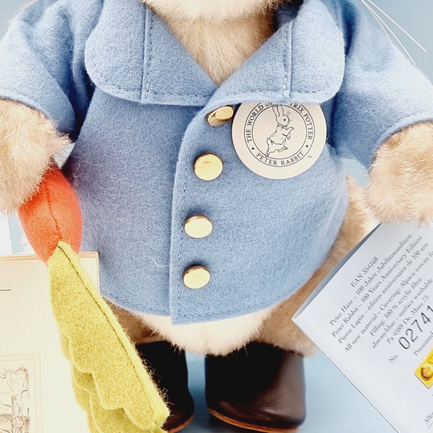 Steiff 354168 Beatrix Potter Peter Rabbit Anniversary Edition limitiert 2002