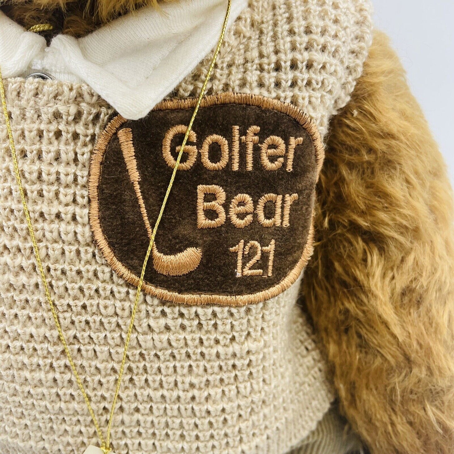 Hermann Coburg Golfer Teddybär Hole-in-One limitiert 2000 Mohair