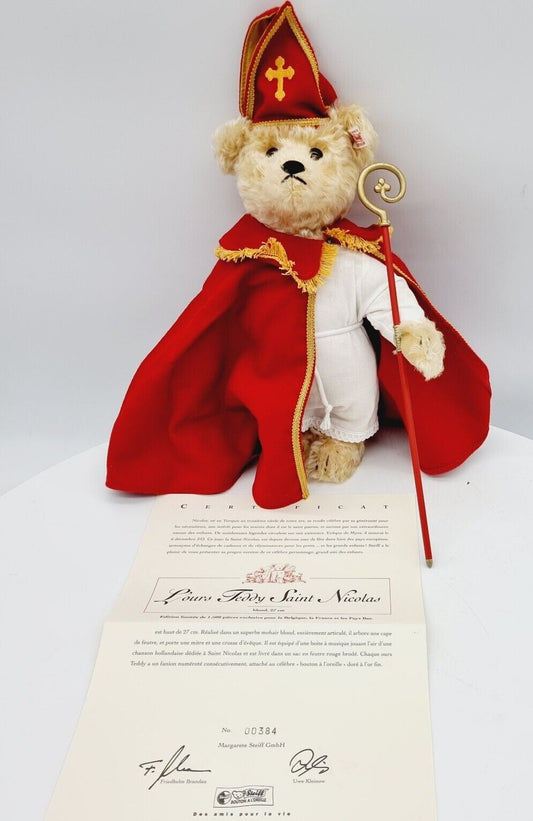 Steiff 661068 Teddybär Saint Nicolaus limitiert 1500 exklusiv Belgien