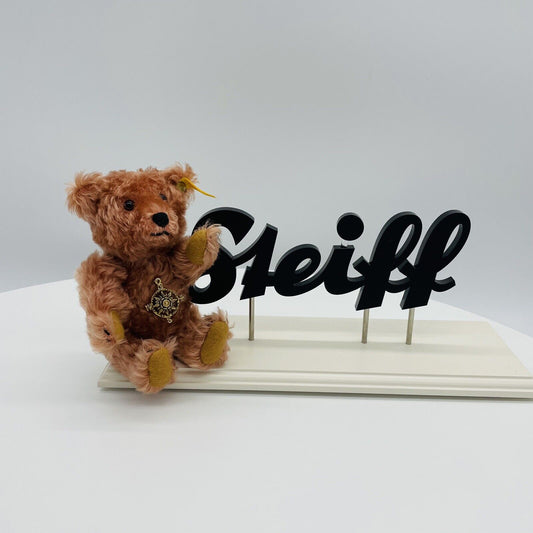 Steiff Teddybär Historische Miniatur mit Kompass 029608 16cm Mohair
