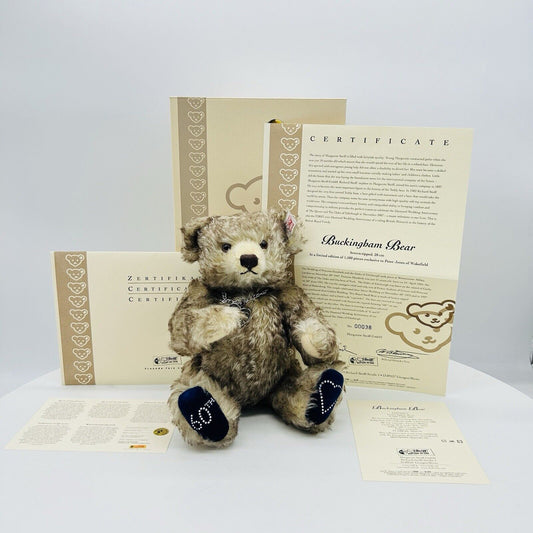 Steiff 662577 Teddybär Buckingham Bear limitiert 1500 aus 2007 28 cm Mohair