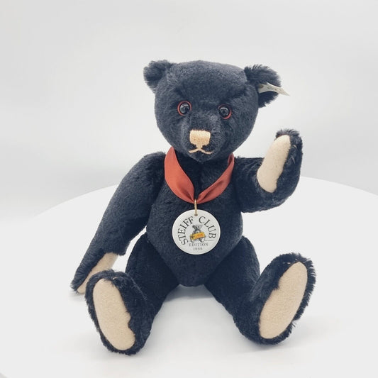 Steiff 420160 Teddybär Club Edition 1999 schwarz 35 cm Mohair