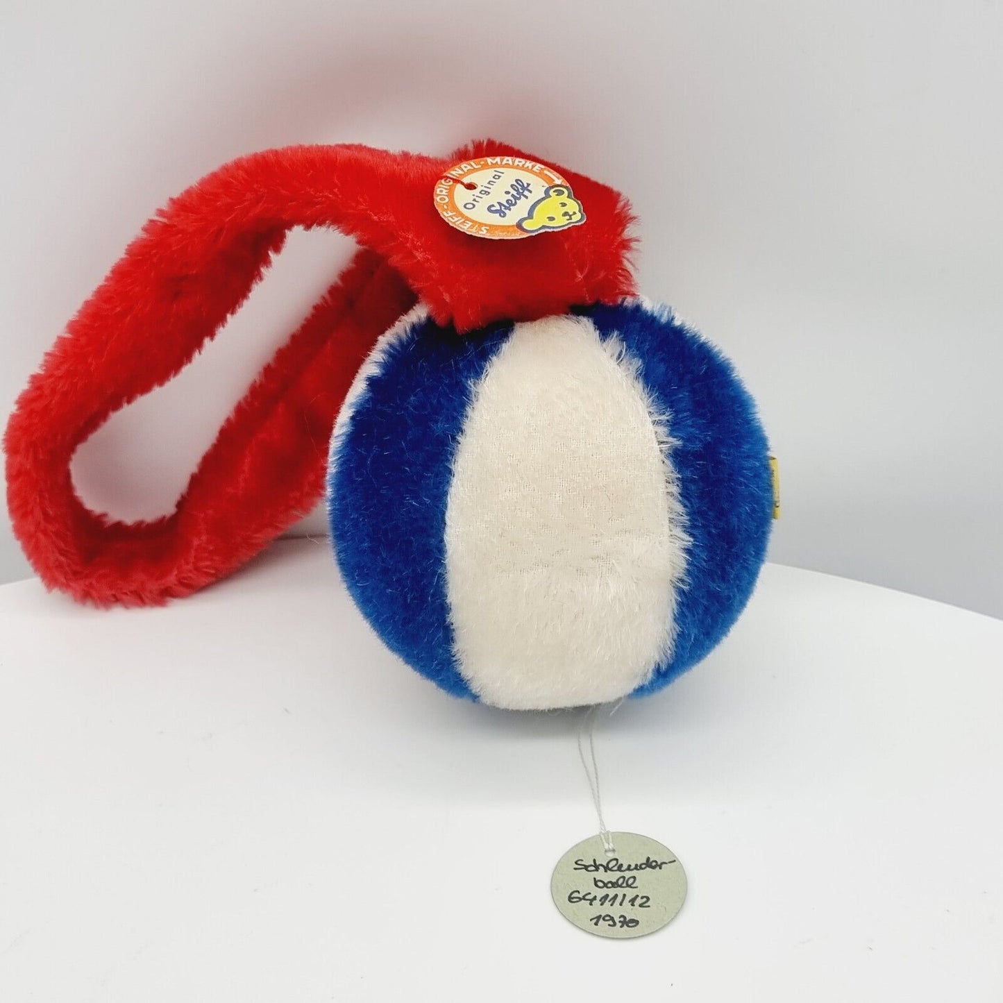 Steiff Archiv! Steiff 6411/12 Schleuderball 12 cm Jahr 1970 Mohair