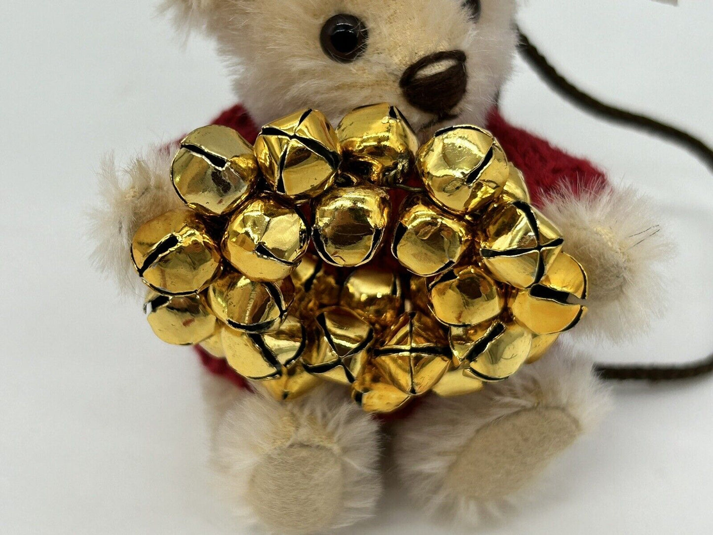 Steiff 668630 Teddybär Teddy with Wreath Ornament limitiert 1500 aus 2006 Mohair