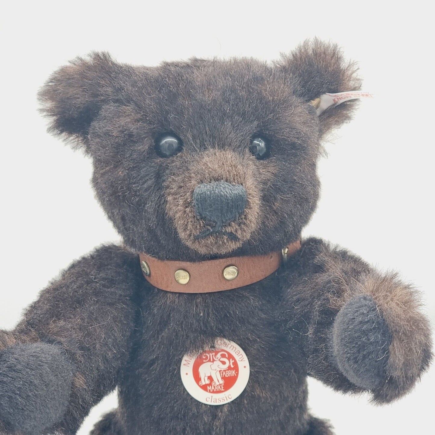 Steiff 038266 Teddybär mit Halsband braun limitiert 2006 32 cm Mohair