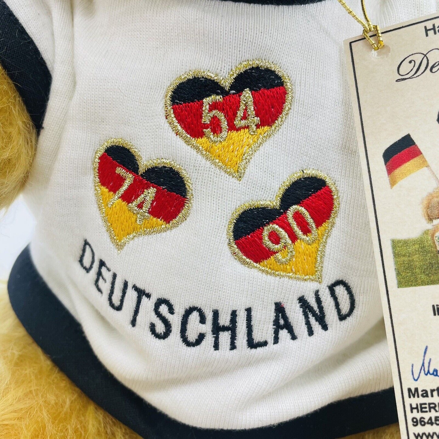 Hermann Coburg Deutscher Fan Bär 2014 limitiert 111 Nr.0009 WM Brasilien