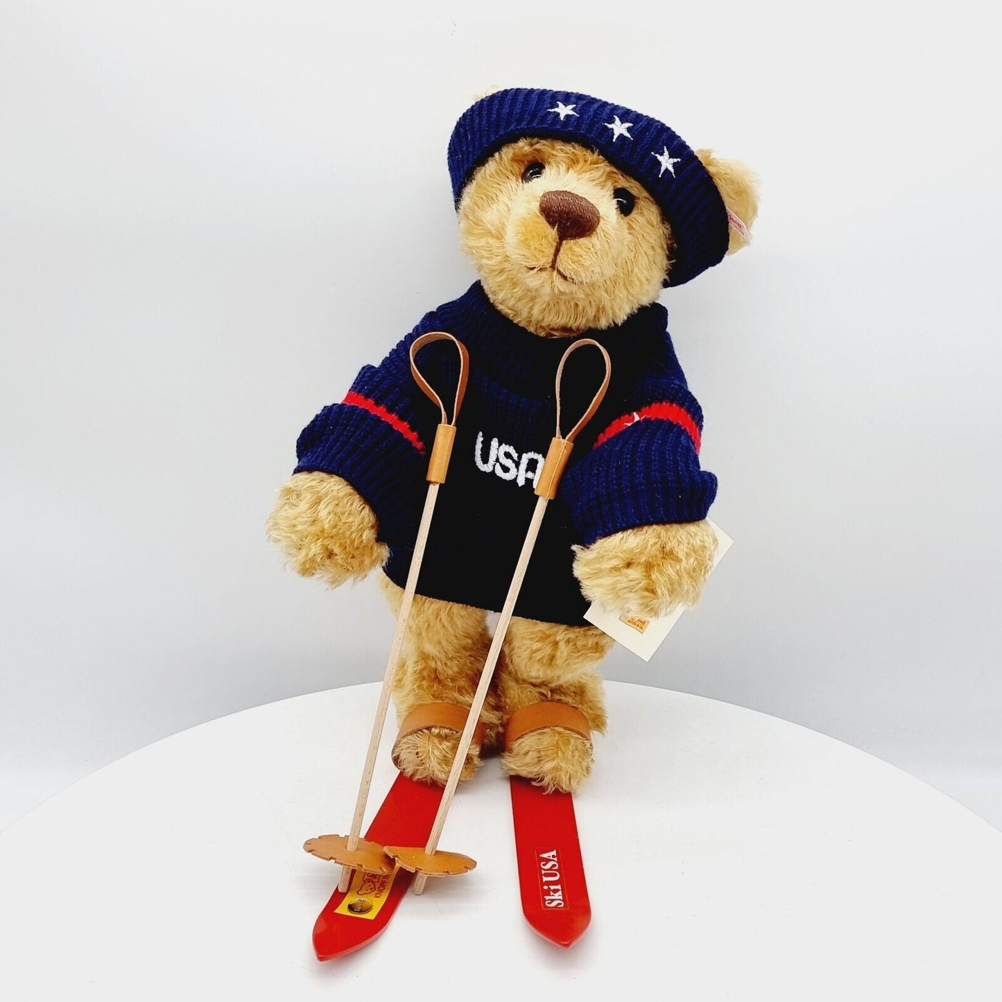 Steiff 666568 Teddybär Skier limitiert 1500 aus 2001 für USA 42 cm Mohair