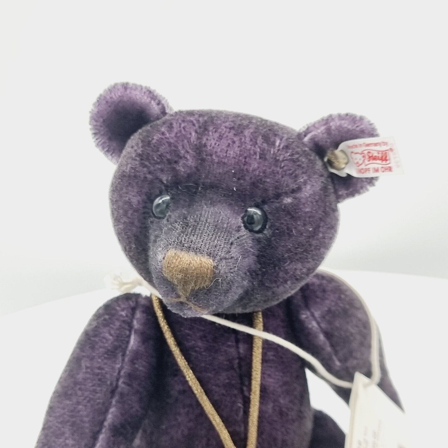 Steiff 035739 Teddybär Monty limitiert 1500 aus 2012 28 cm Mohair aubergine