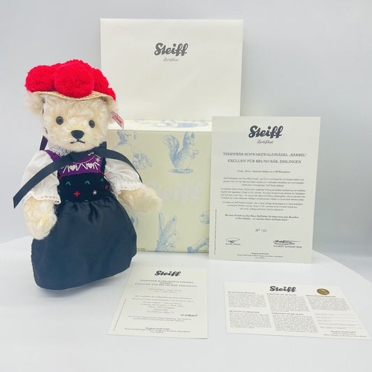 Steiff Teddybär Bärbel Schwarzwaldmädel 673443 limitiert 1500 aus 2012 26cm