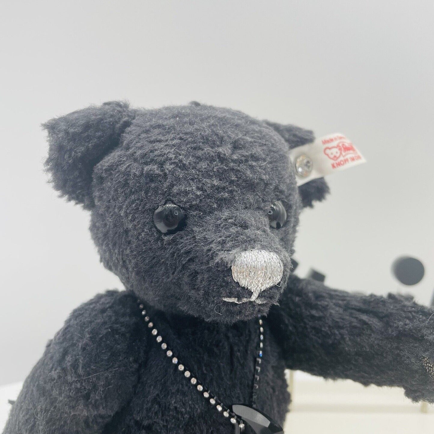 Steiff Teddybär Onyx 034435 limitiert 2000 25cm Seidenplüsch