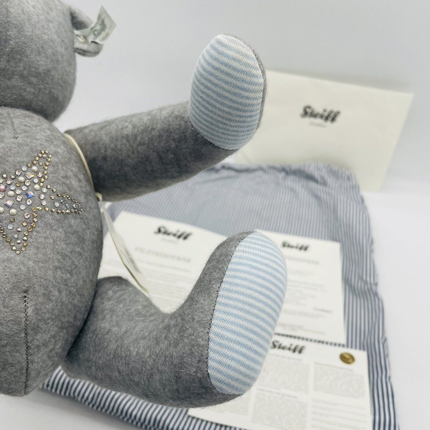 Steiff Selection Filzteddybär Seaside 035517 32cm grau limitiert aus 2012 Nr. 7