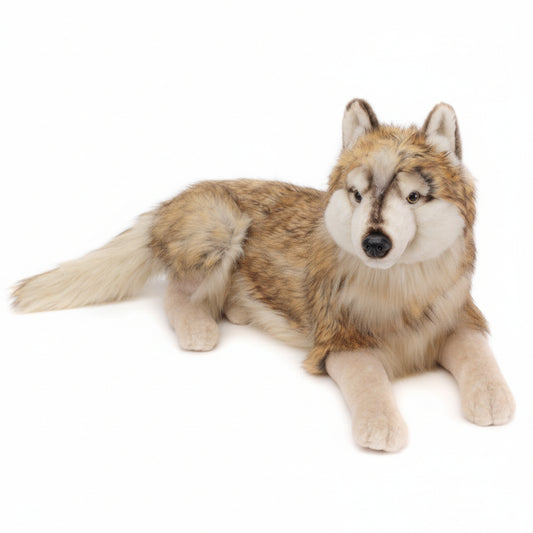 Uni-Toys Wolf Lupus liegend 100 cm Plüschtier Kuscheltier