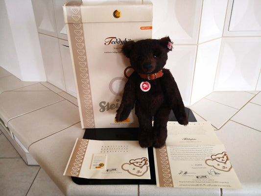 Steiff Teddybär braun, 32 cm, 038266, limitierte Auflage OVP + Zertifikat
