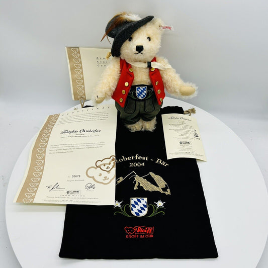 Steiff Teddybär Oktoberfest 2004 671814 limitiert 1500 aus 2004 28cm Mohair