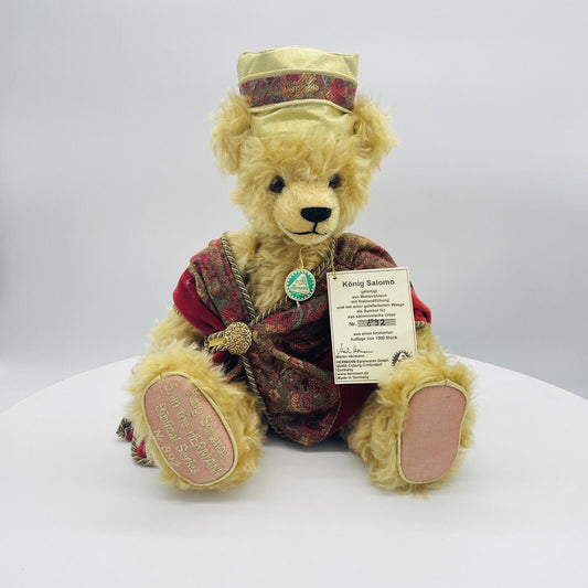 Hermann Coburg Teddybär König Salomo aus der Bibelserie limitiert 1000 40cm