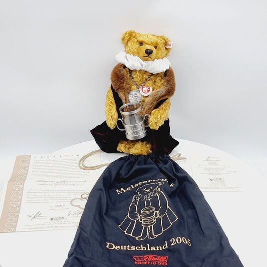 Steiff Teddybär Meistertrunk 672033 28 cm Mohair 2005 limitiert 1500 Deutschland