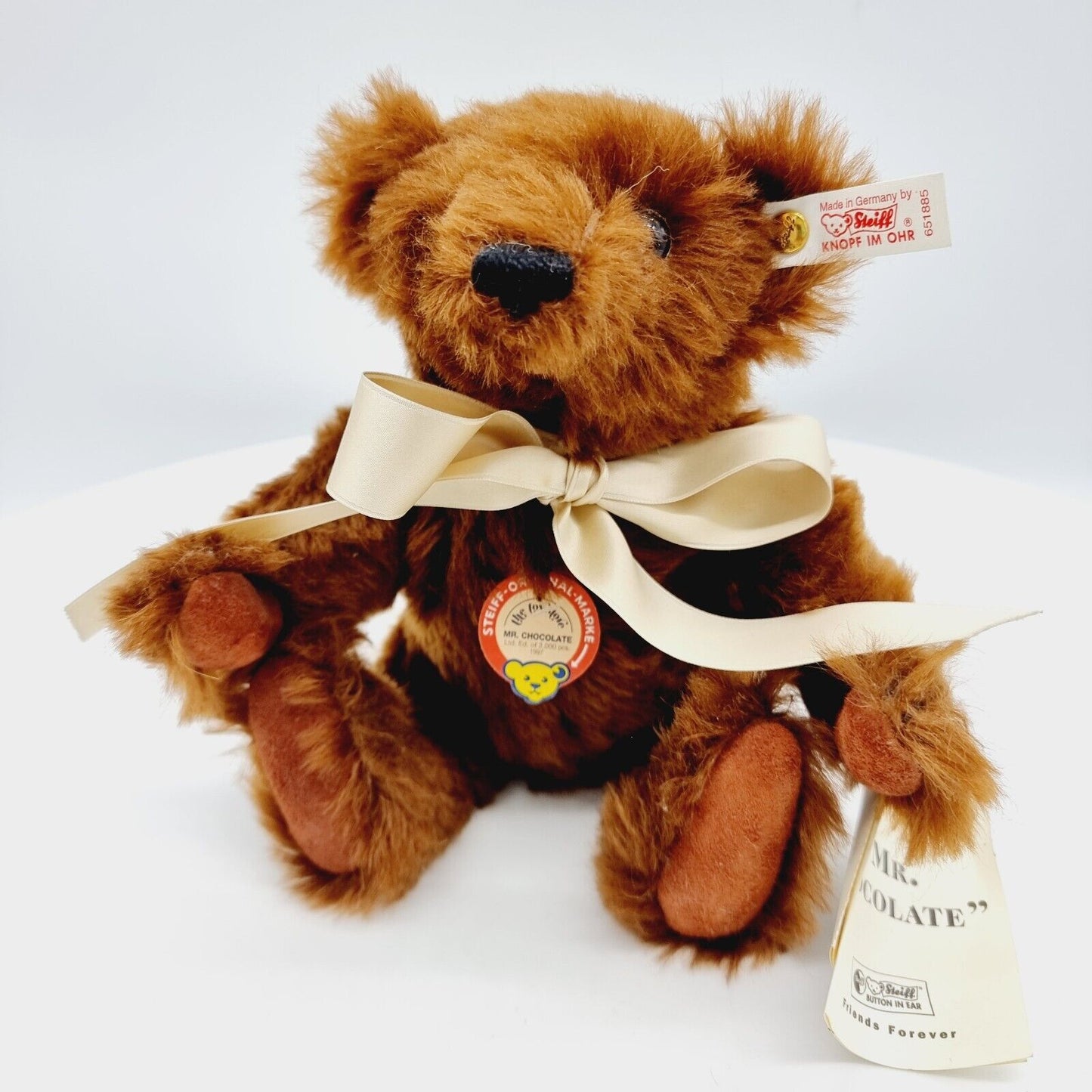 Steiff 651885 Teddybär Mr. Chocolate limitiert 2000 aus 1997 für The Toy Store