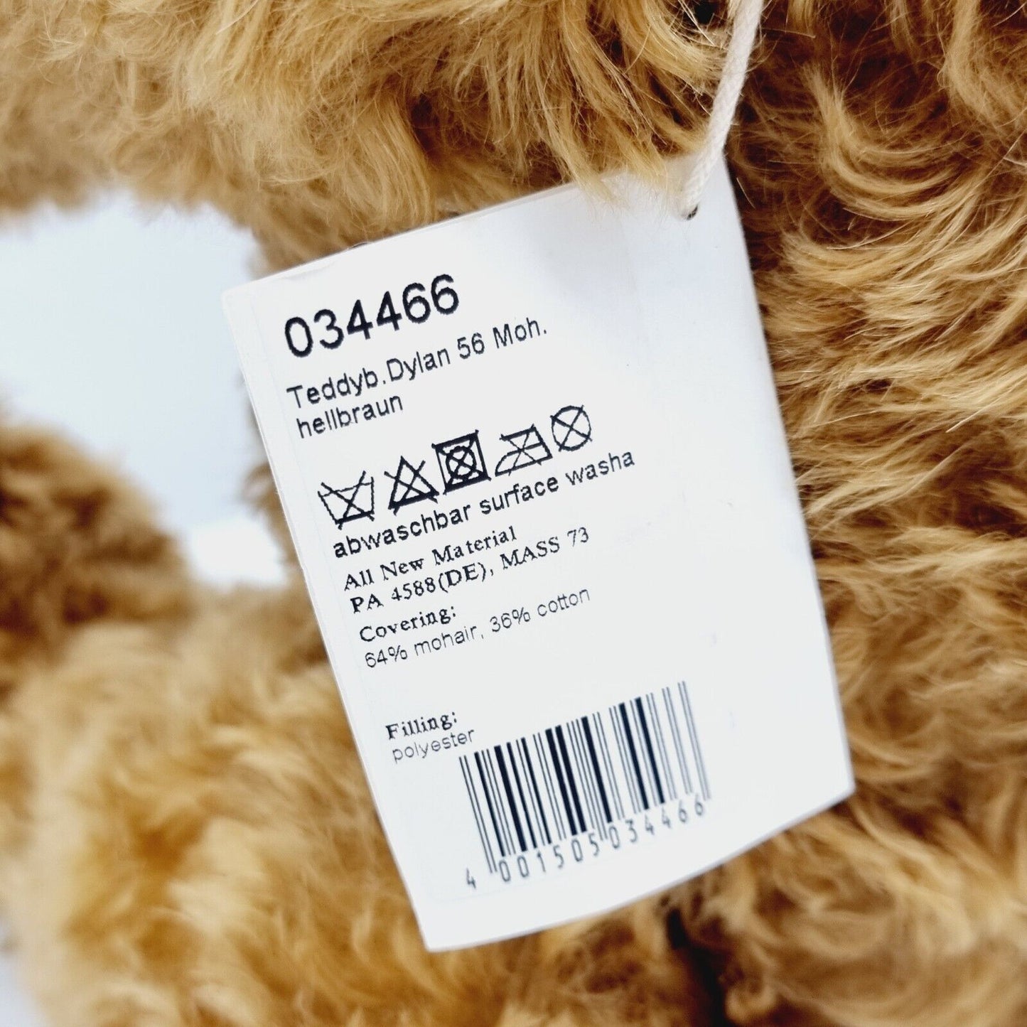Steiff 034466 Teddybär Dylan limitiert 1000 aus 2014 56 cm Mohair