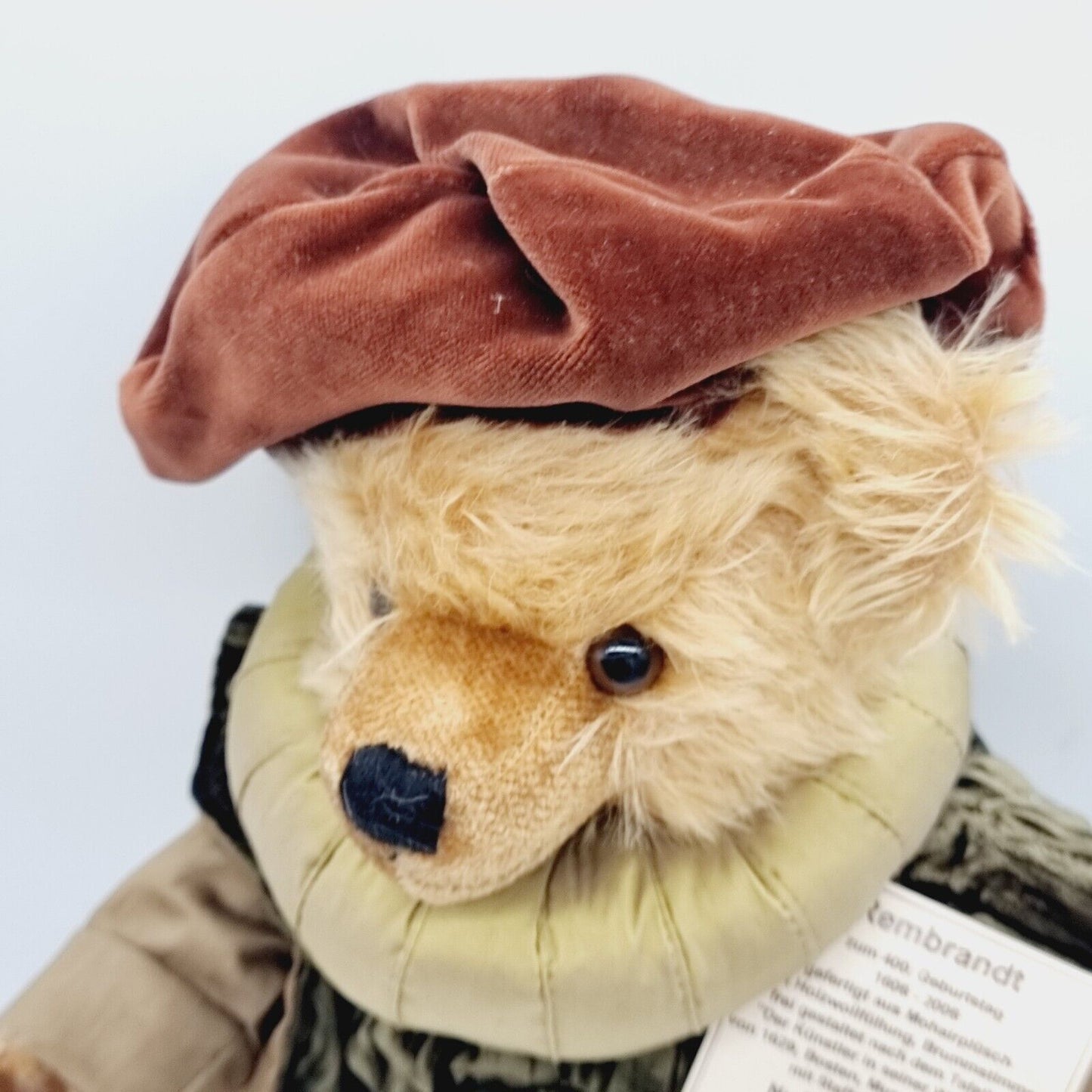 Hermann Rembrandt Teddybär mit Staffelei 39 cm limitiert Mohair 400. Geburtstag