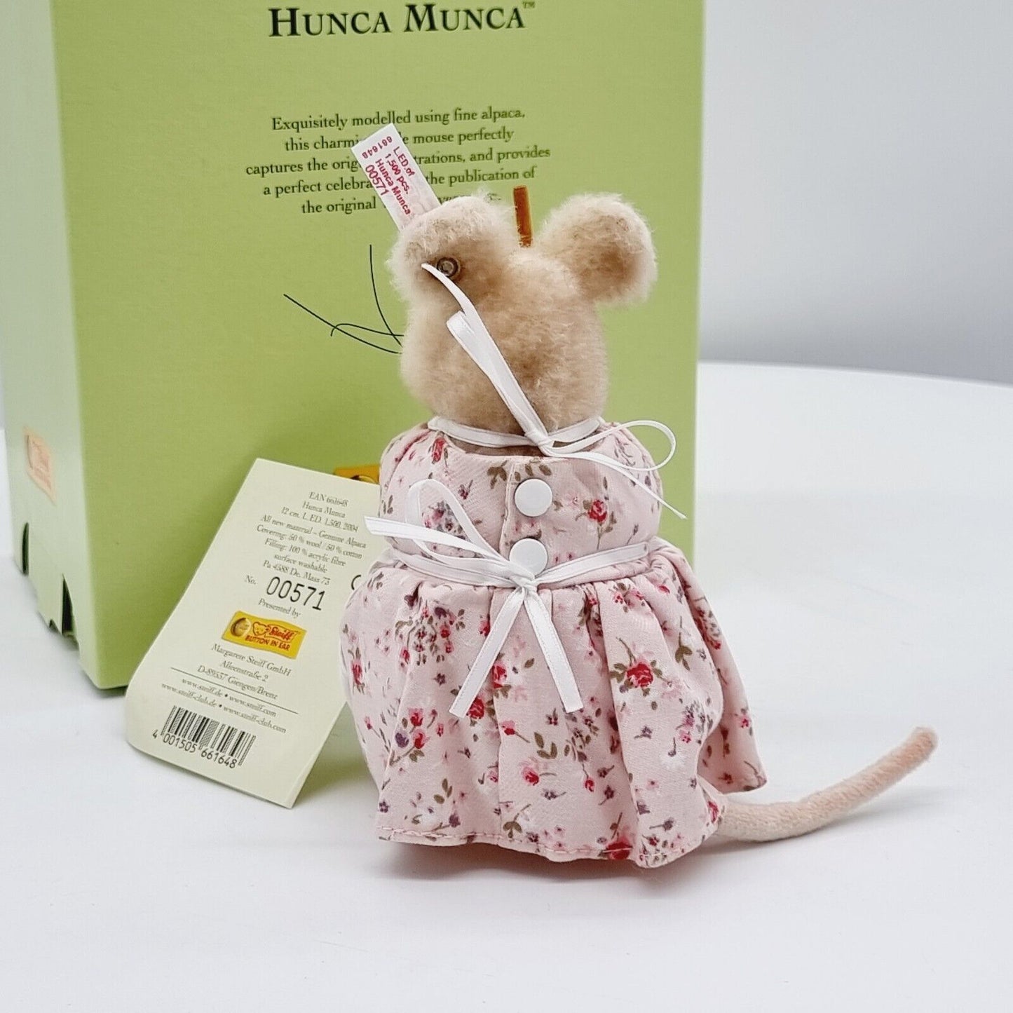 Steiff 661648 Beatrix Potter Hunca Munca Maus limitiert 1500 aus 2004 12 cm