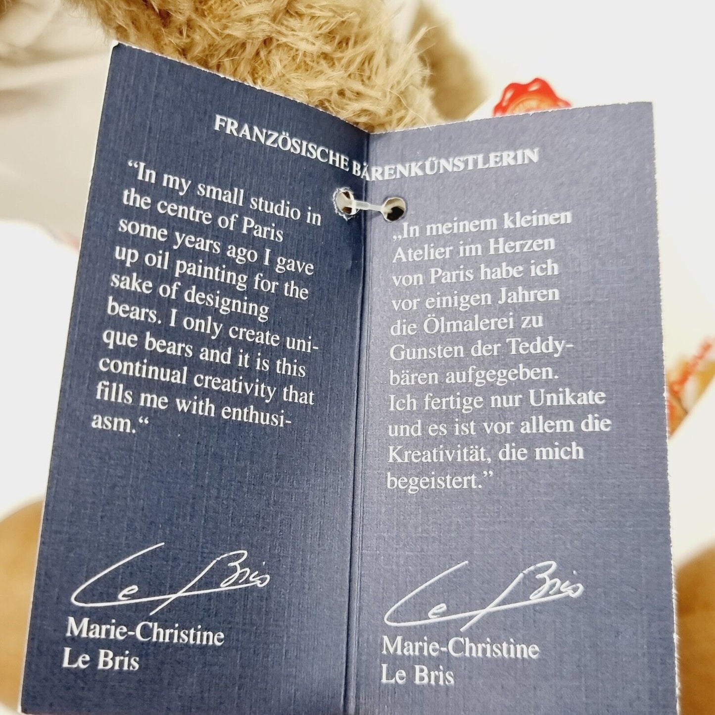 Hermann Teddy Original Teddybär Arnold der Athlet limitiert 800 35 cm Mohair