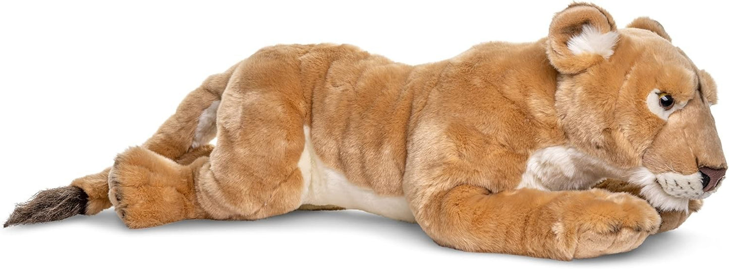 Uni-Toys Löwin liegend 78 cm Plüschtier Kuscheltier Stofftier Plüsch-Wildtier