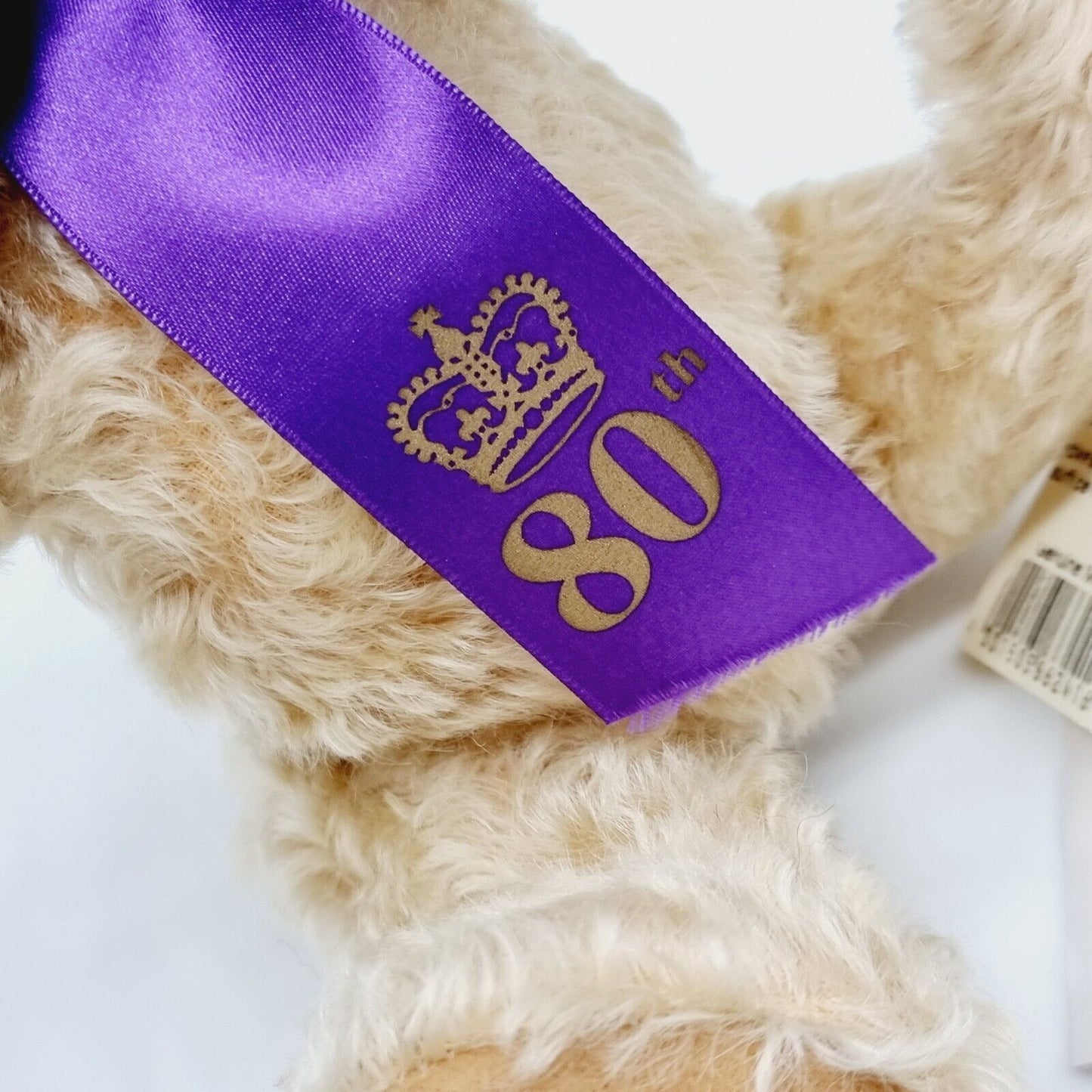 Steiff 662416 Teddybär Queen Elizabeth 80th Birthday 28 cm Mohair