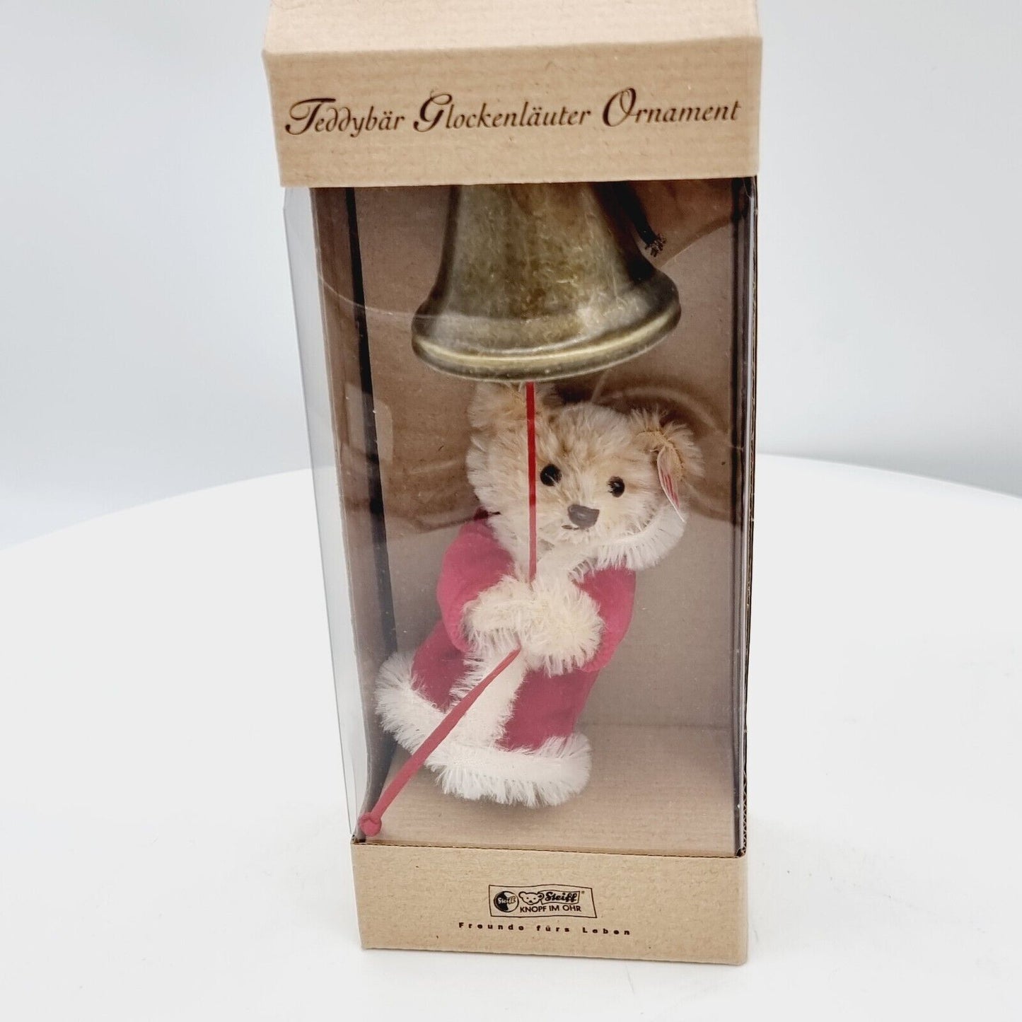 Steiff 037870 Teddybär Glockenläuter Ornament 11 cm limitiert 5000 Jahr 2003