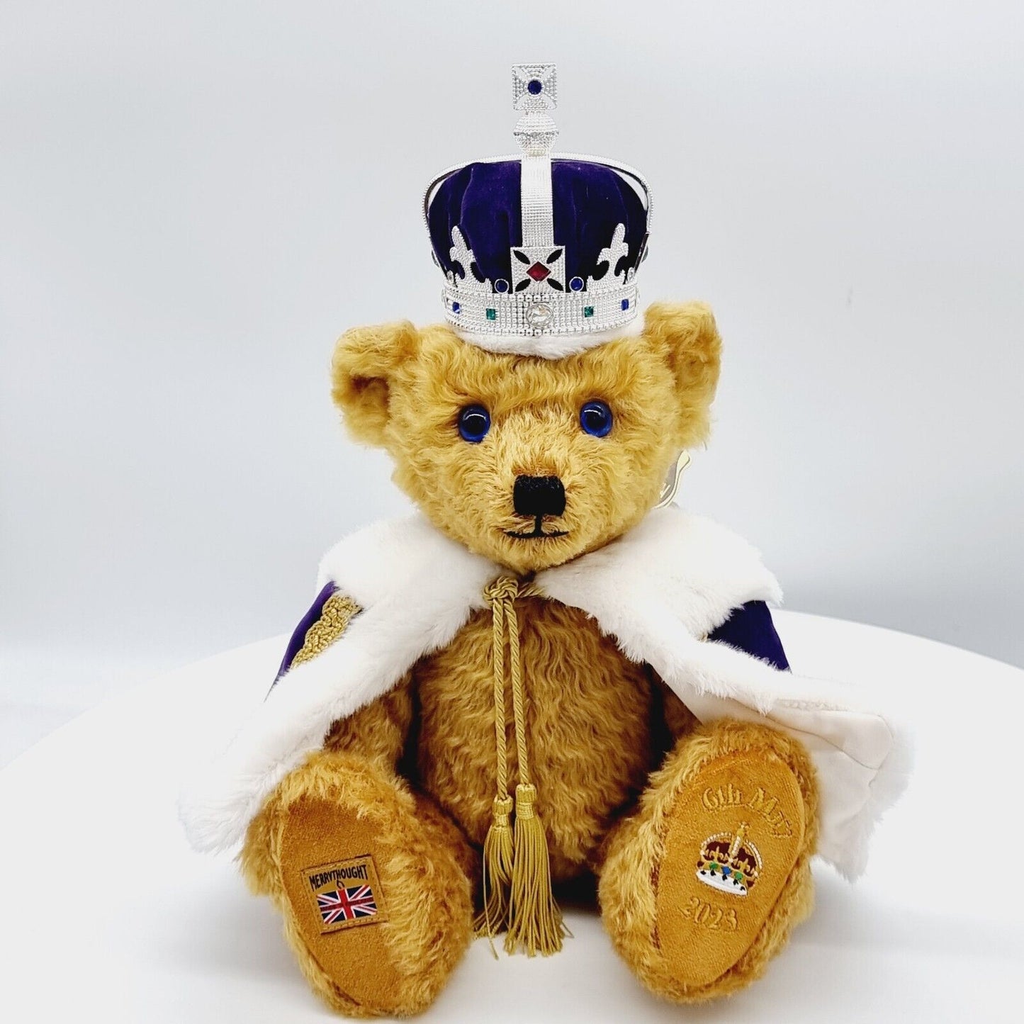 Merrythought Teddybär King Charls III Coronation Bear limitiert 2023 36 cm