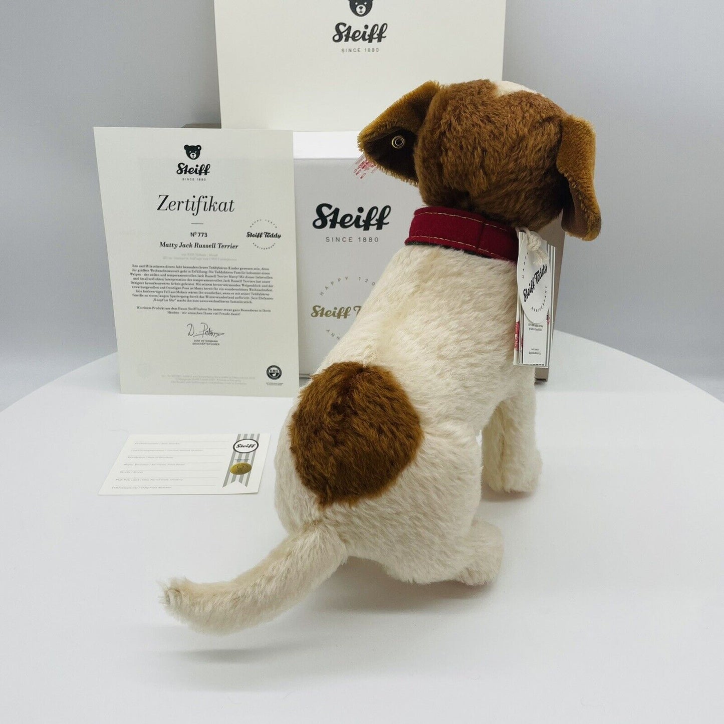 Steiff Matty Jack Russell Terrier 007347 limitiert 1902 aus 2022 28cm Mohair