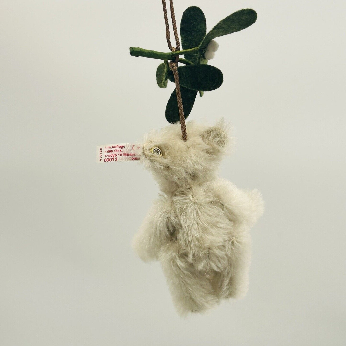 Steiff 037610 Teddybär Ornament mit Mistelzweig 10 cm limitiert 5000 10 cm