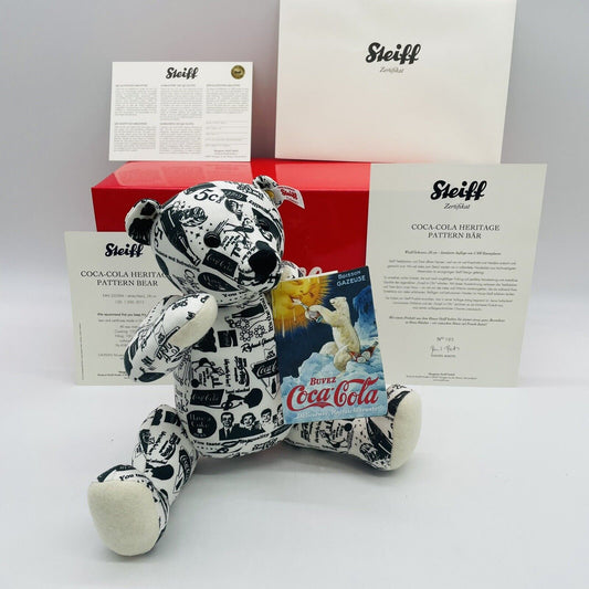 Steiff Coca Cola Heritage Pattern Teddybär 355394 limitiert 1500 Stück 2015