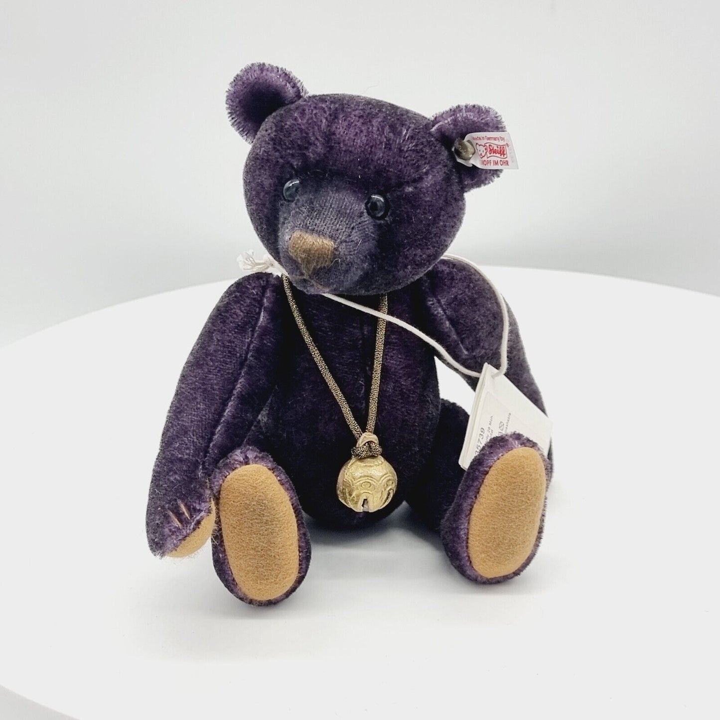 Steiff 035739 Teddybär Monty limitiert 1500 aus 2012 28 cm Mohair aubergine