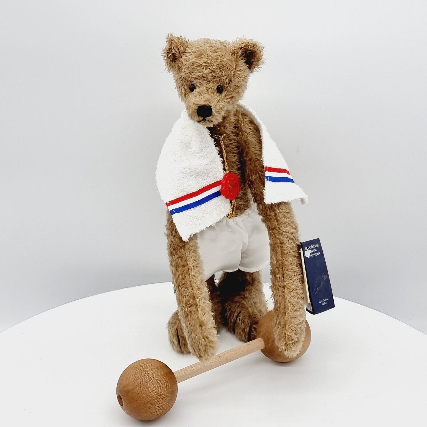 Hermann Teddy Original Teddybär Arnold der Athlet limitiert 800 35 cm Mohair