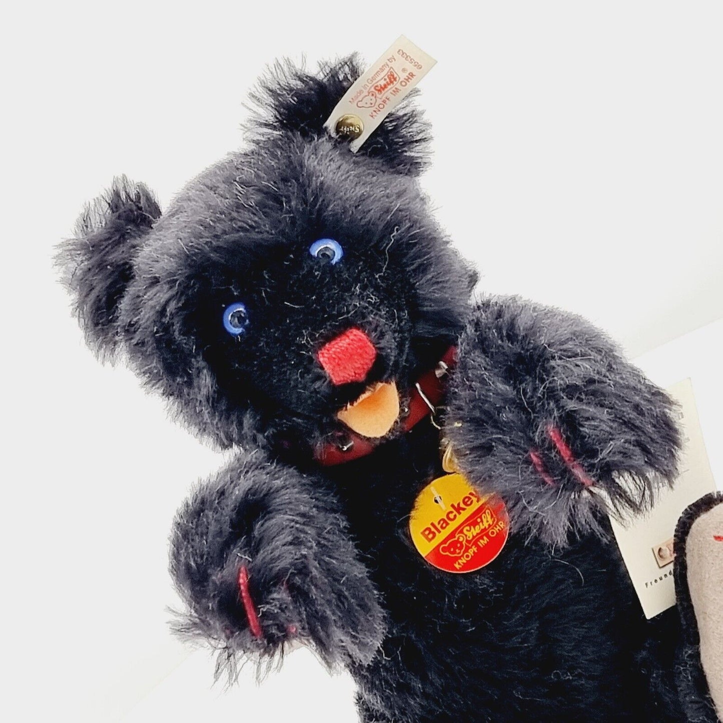 Steiff 655333 Blackey Baby Teddybär 28 cm 1. Steiff Festival 1997 mit Stimme