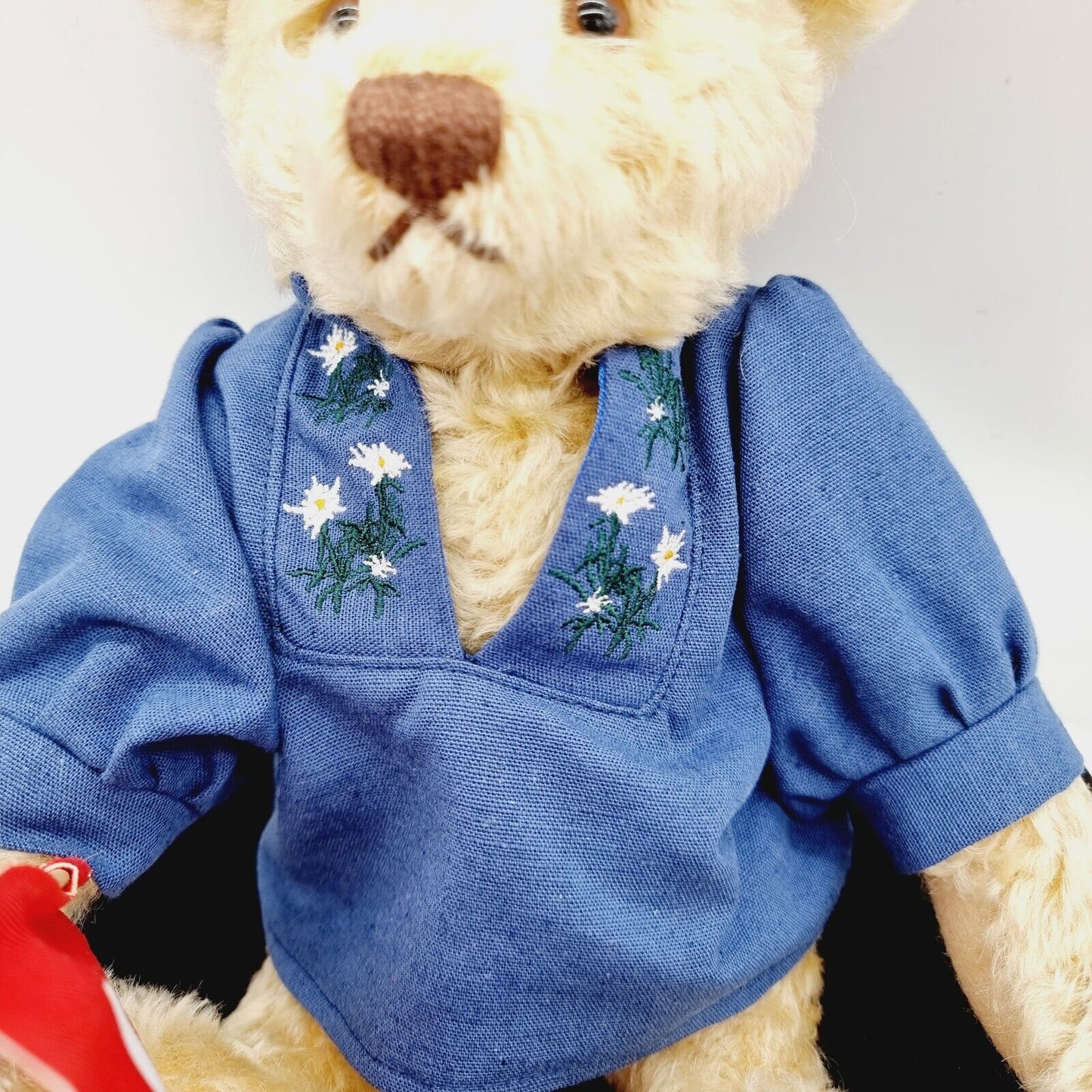 Steiff Teddybär Fahnenschwinger 661433 limitiert 1500 31cm Mohair