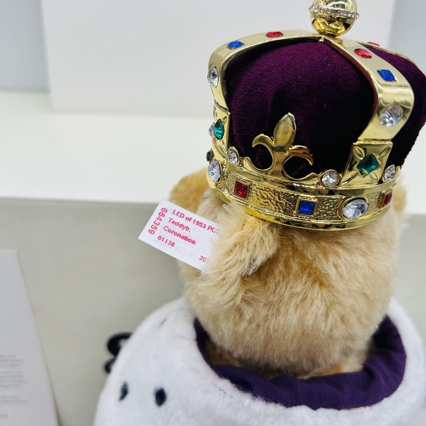 Steiff Danbury Mint 664359 Teddybär Queen Elizabeth II Coronation Bear 28 cm