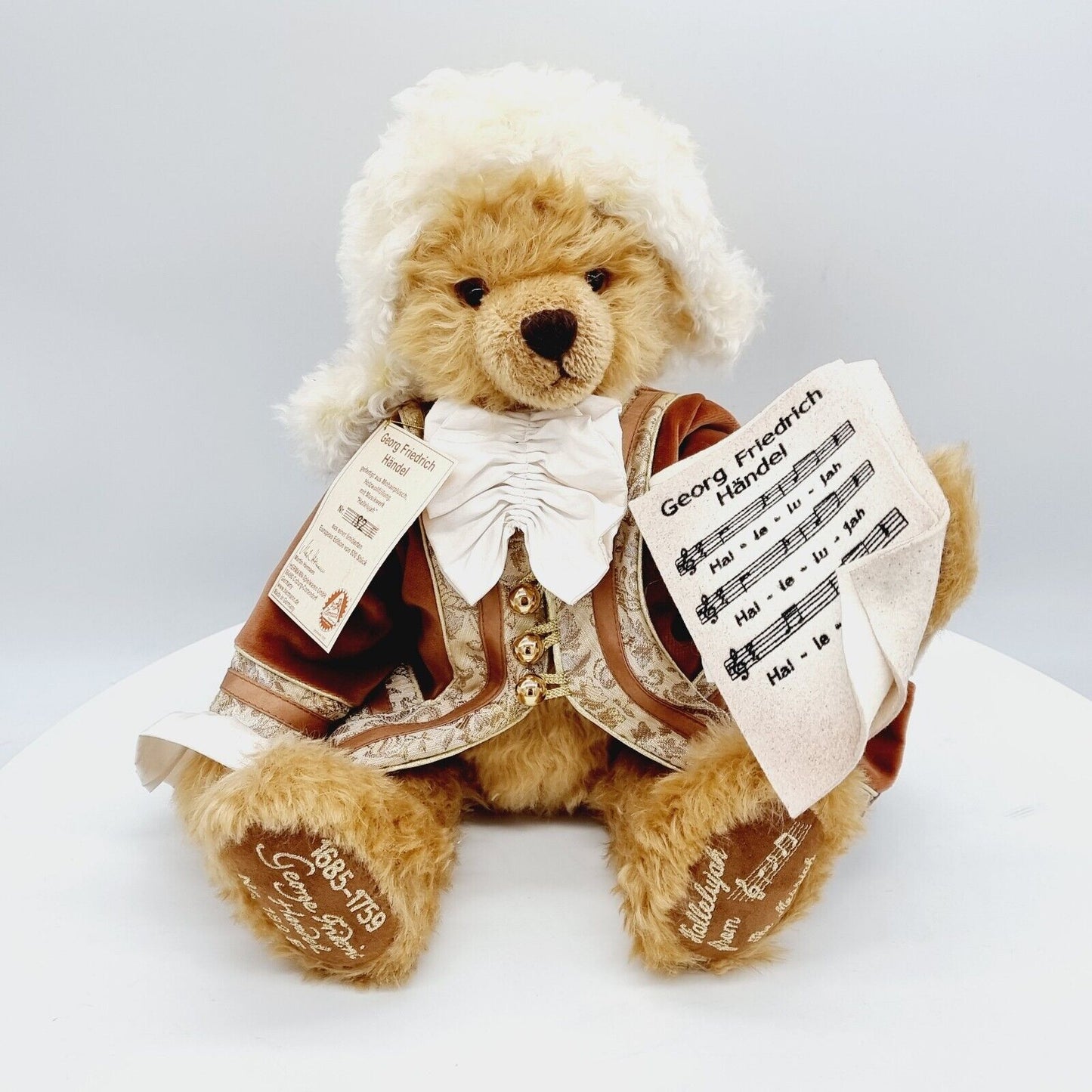 Hermann Coburg 19227-3 Teddybär Georg Friedrich Händel limitiert 500 42 cm