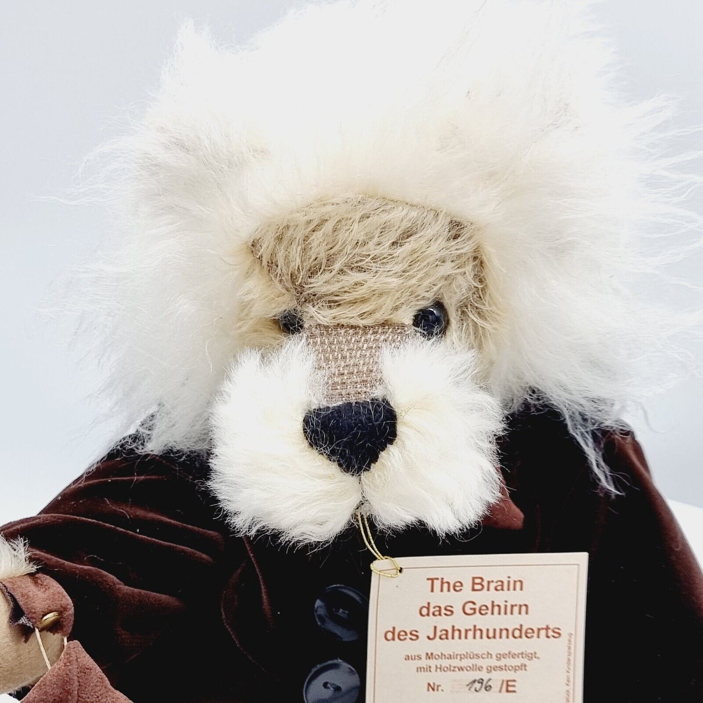 Hermann Coburg 19047-7 Teddybär Albert Einstein The Brain limitiert 500 35 cm