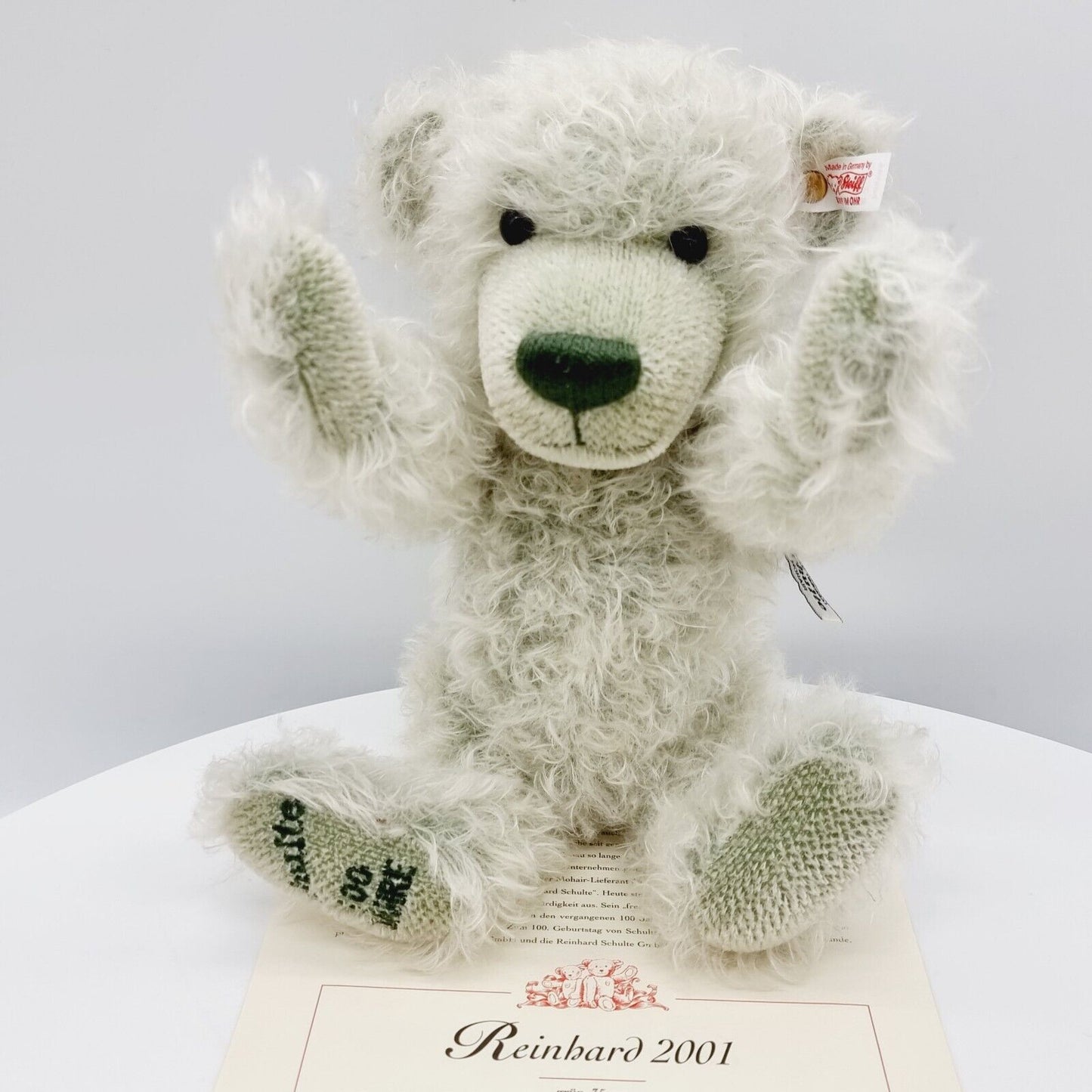 Steiff 995699 Teddybär Reinhard limitiert 1500 aus 2001 für Schulte 35 cm Mohair