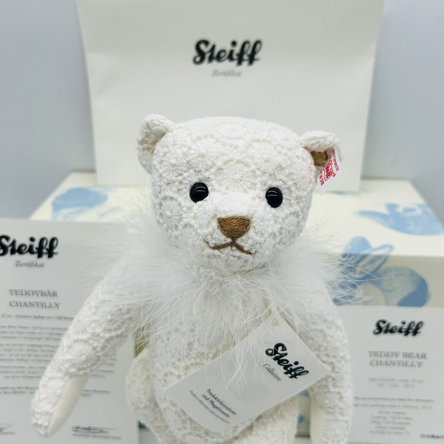 Steiff 035258 Teddybär Chantilly mit Federkrause limitiert 1500 aus 2012 27 cm