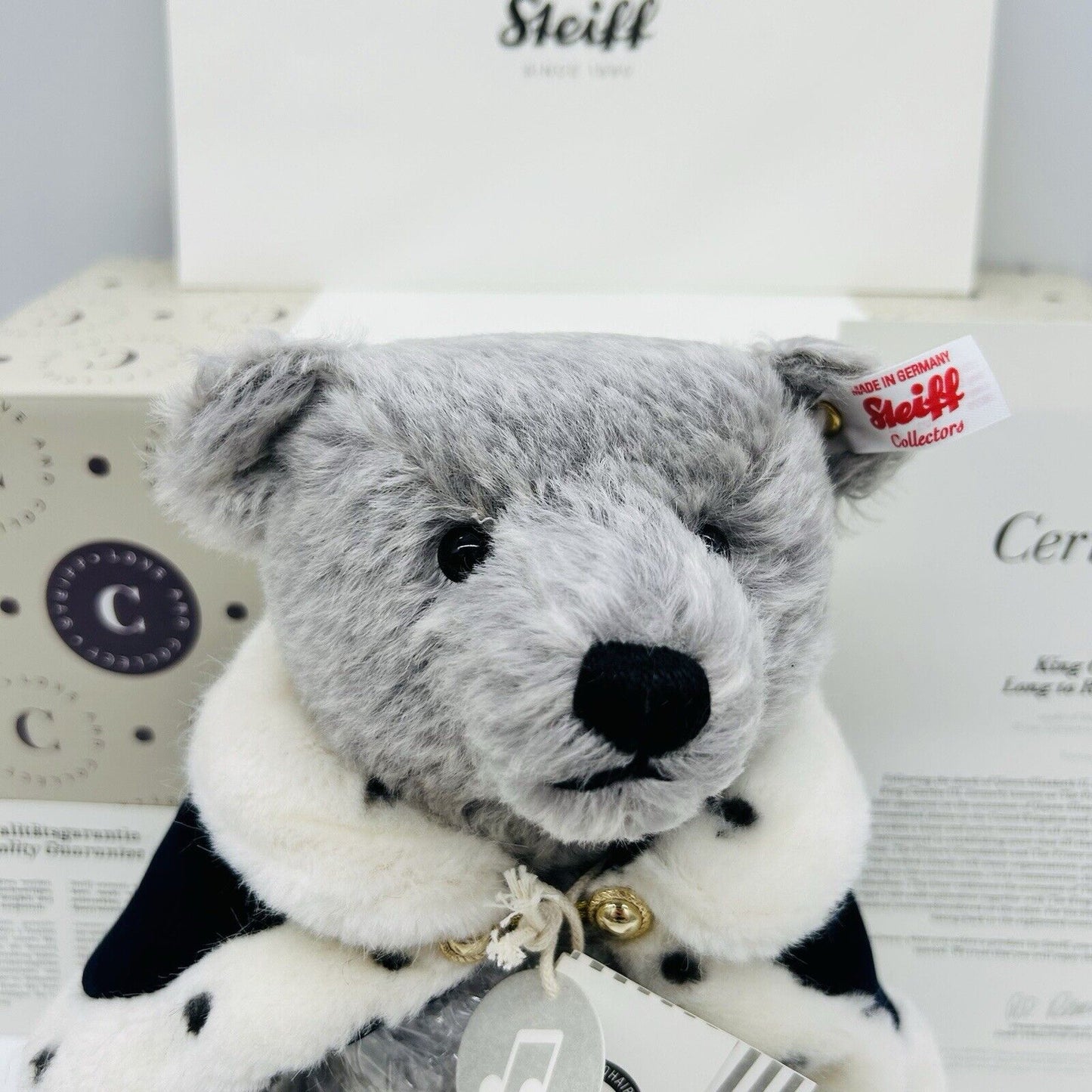 Steiff 691515 Teddybär King Charles III limitiert 2022 32 cm Mohair