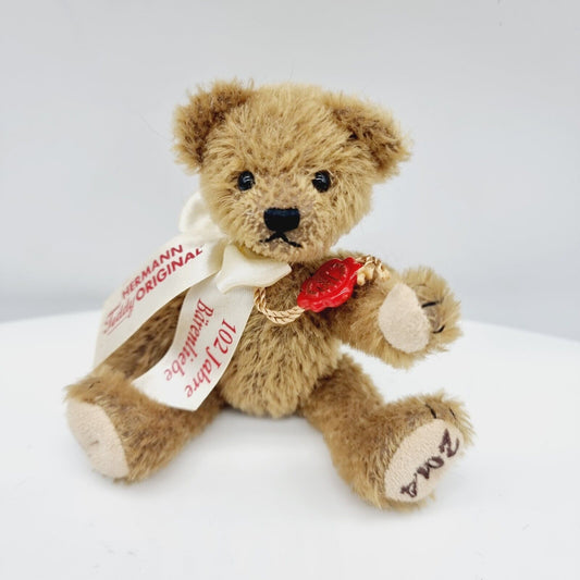 Hermann Teddy Original 102 Jahre Bärenliebe 14 cm Jahresteddybär 2014