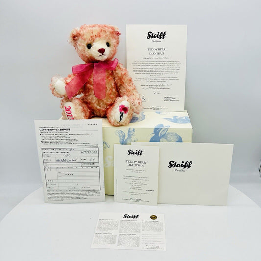 Steiff 677601 Teddybär Dianthus limitiert 1500 aus 2013 für Japan 28 cm Mohair