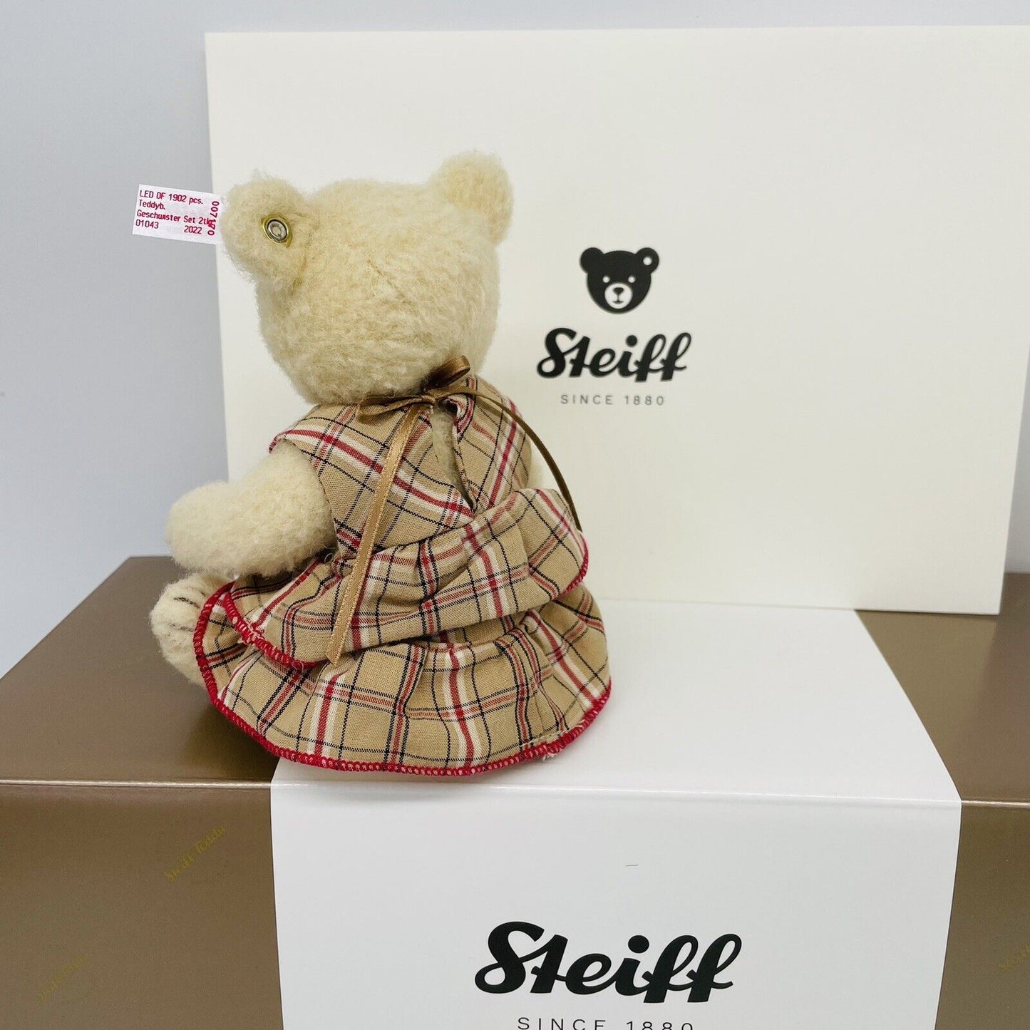 Steiff Teddybären Ben und Mila 007170 Geschwister Set 2022 16 cm