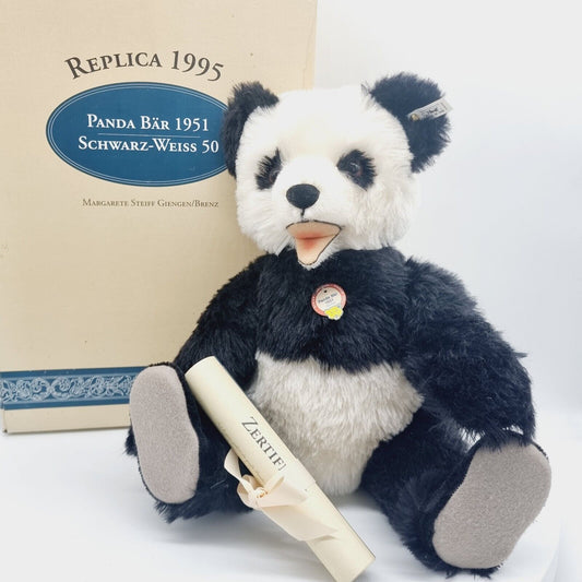 Steiff 408335 Panda Bär 1951 schwarz-weiß 50 cm limitiert 3000 Jahr 1995