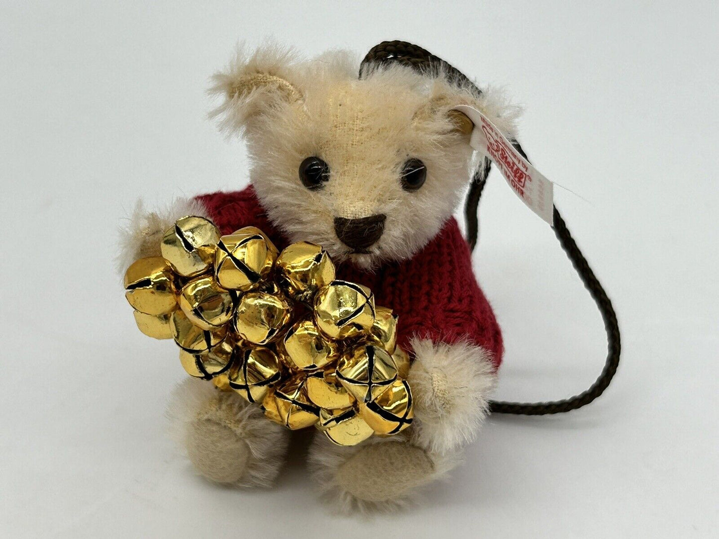 Steiff 668630 Teddybär Teddy with Wreath Ornament limitiert 1500 aus 2006 Mohair