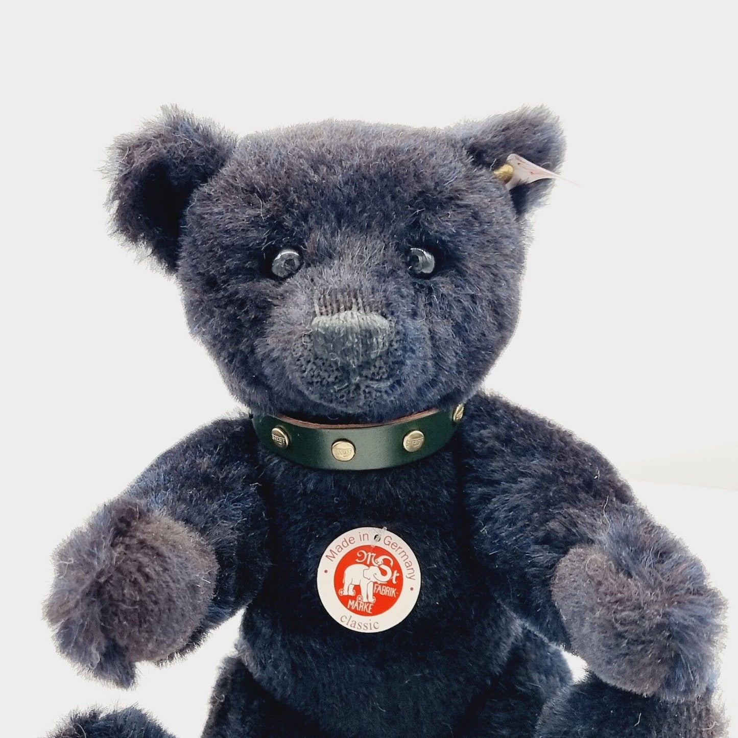 Steiff 038280 Teddybär mit Halsband blau limitiert 2007 aus 2007 32 cm Mohair