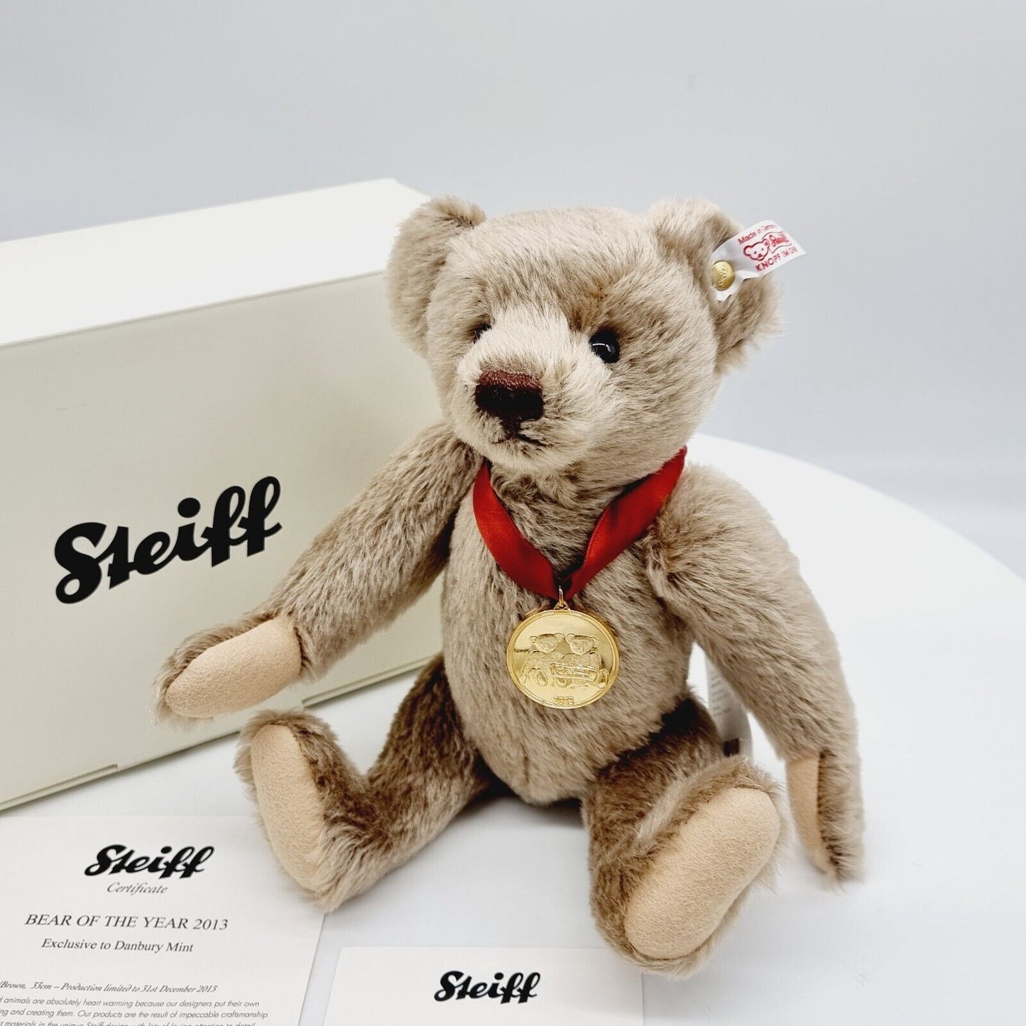 Steiff 664311 Danbury Mint Teddybär Year Bear 2013 limitiert 2013 33 cm Mohair